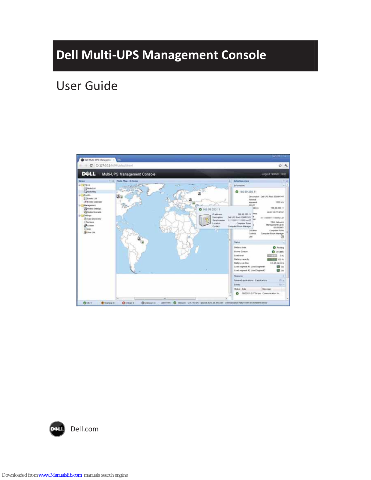 Dell PowerEdge UPS 500T, Multi UPS Management Console User Manual