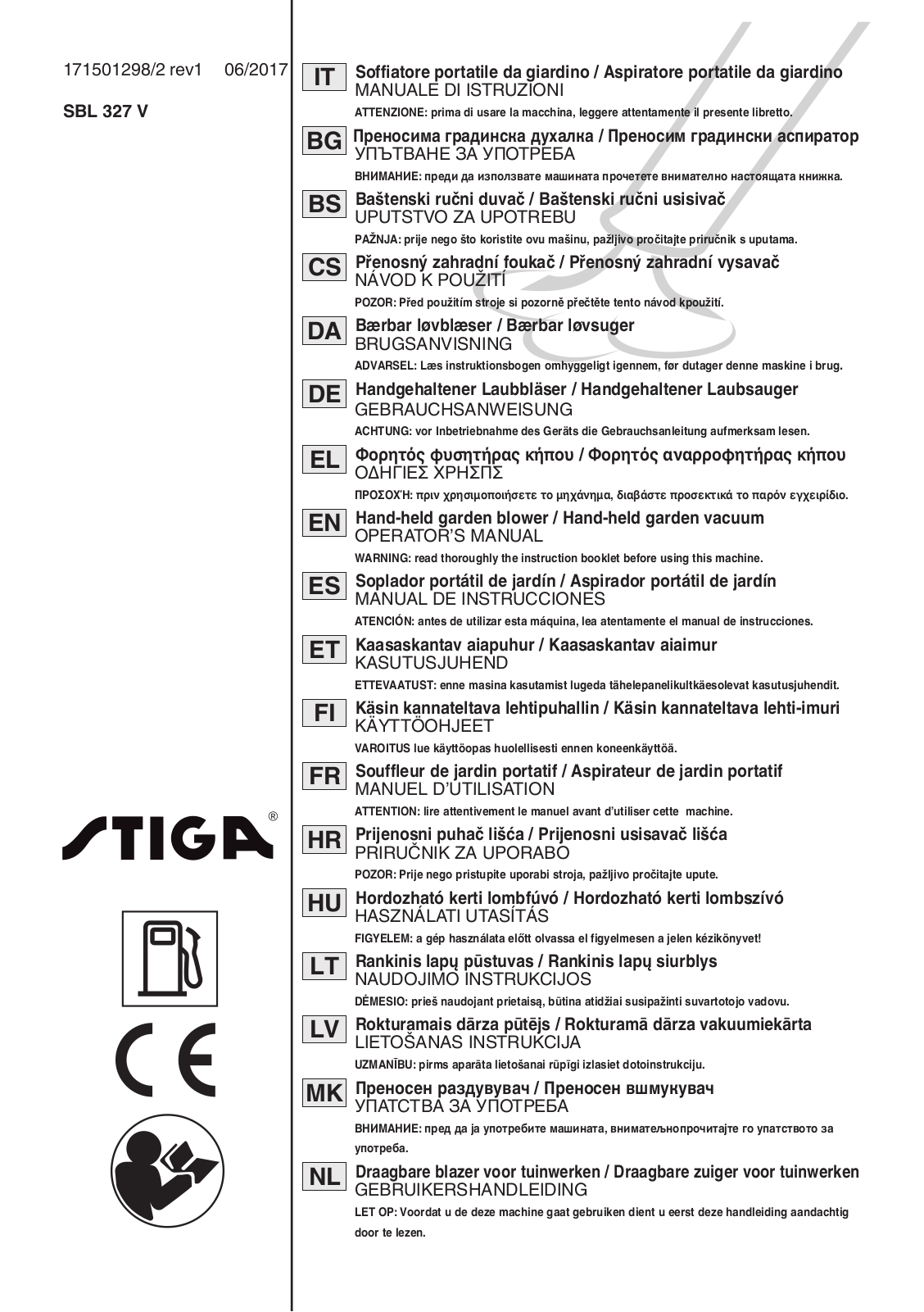 STIGA SBL 327 V User Manual