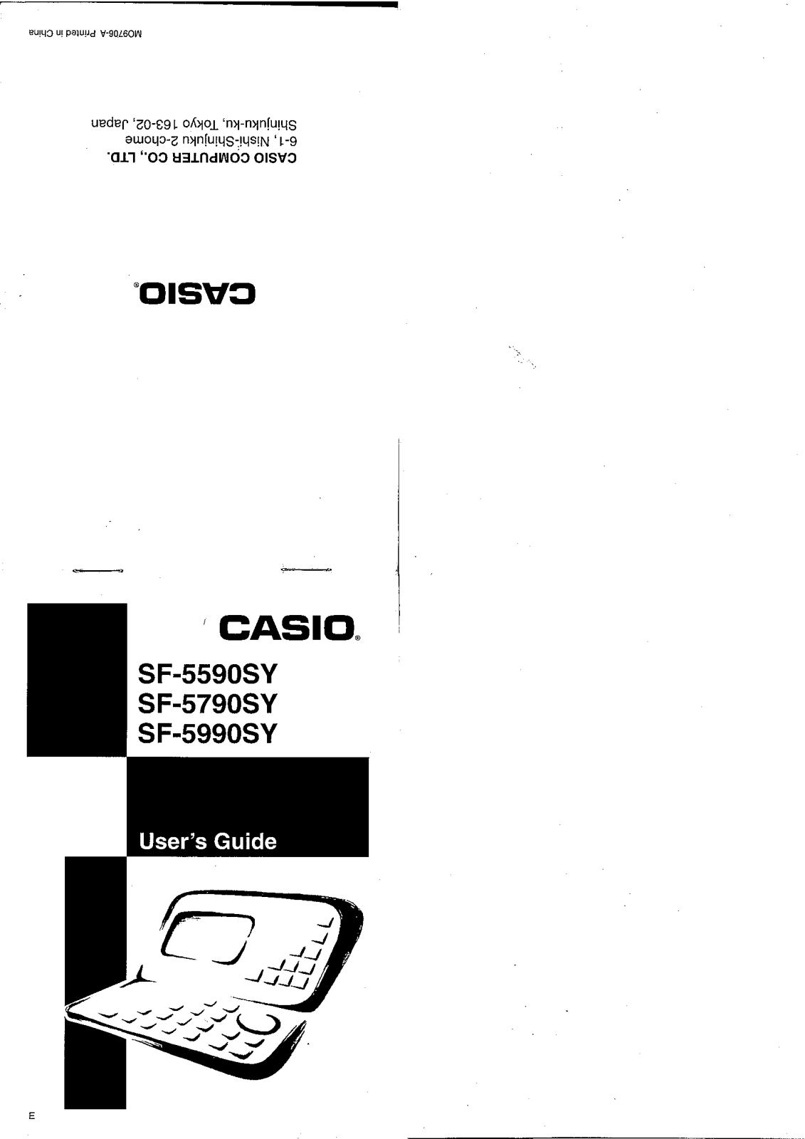 CASIO SF-5990SY, SF-5790SY, SF-5590SY User Manual