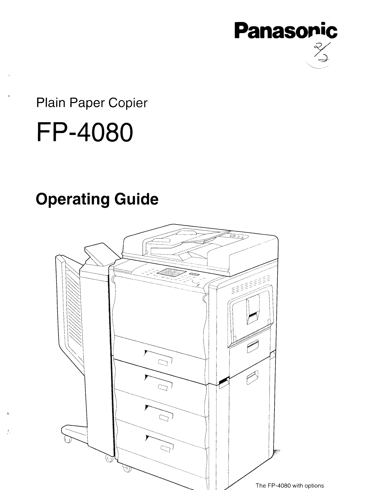 Panasonic fp-4080 Operation Manual