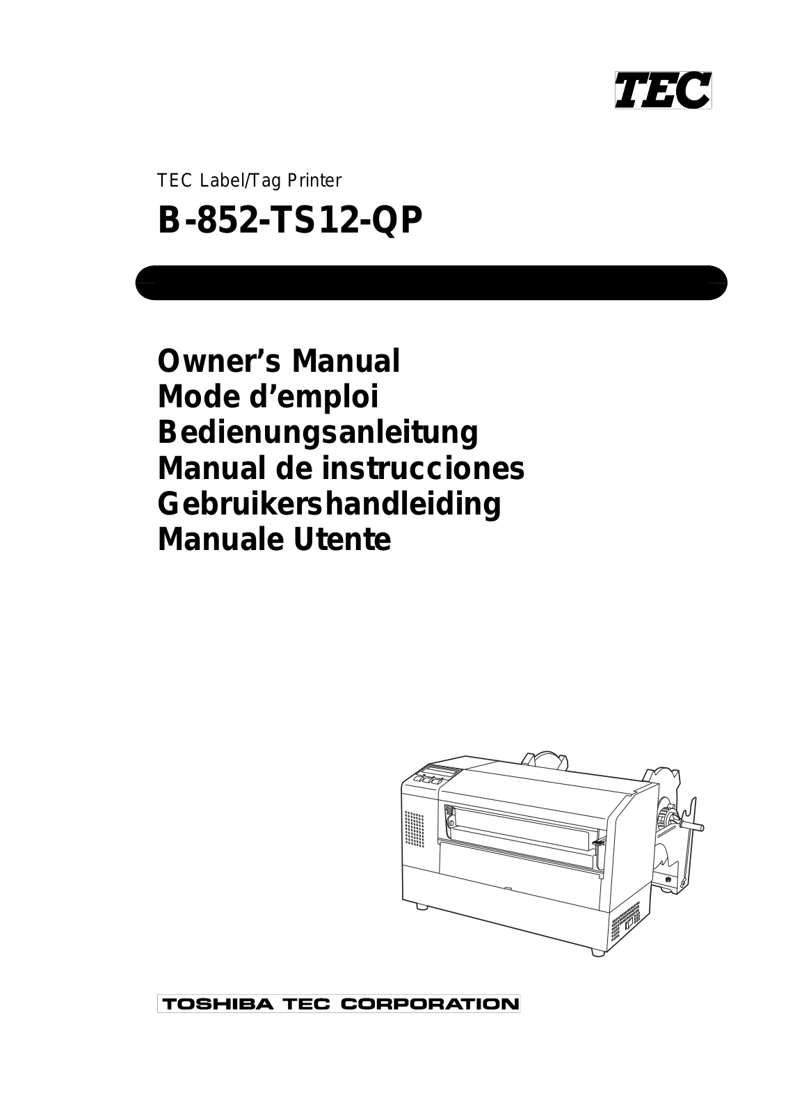 Toshiba B-852-TS12-QP User Manual