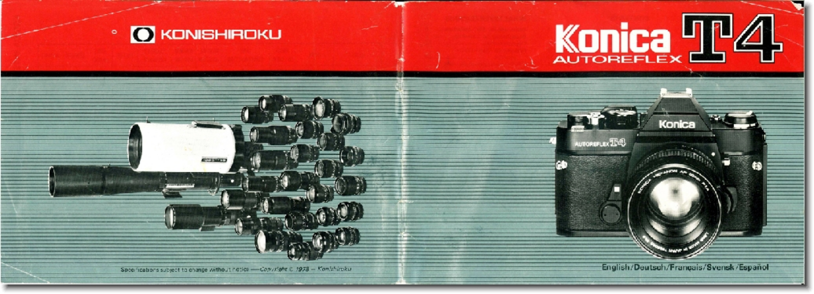 Minolta AutoReflex T4 Operating Guide