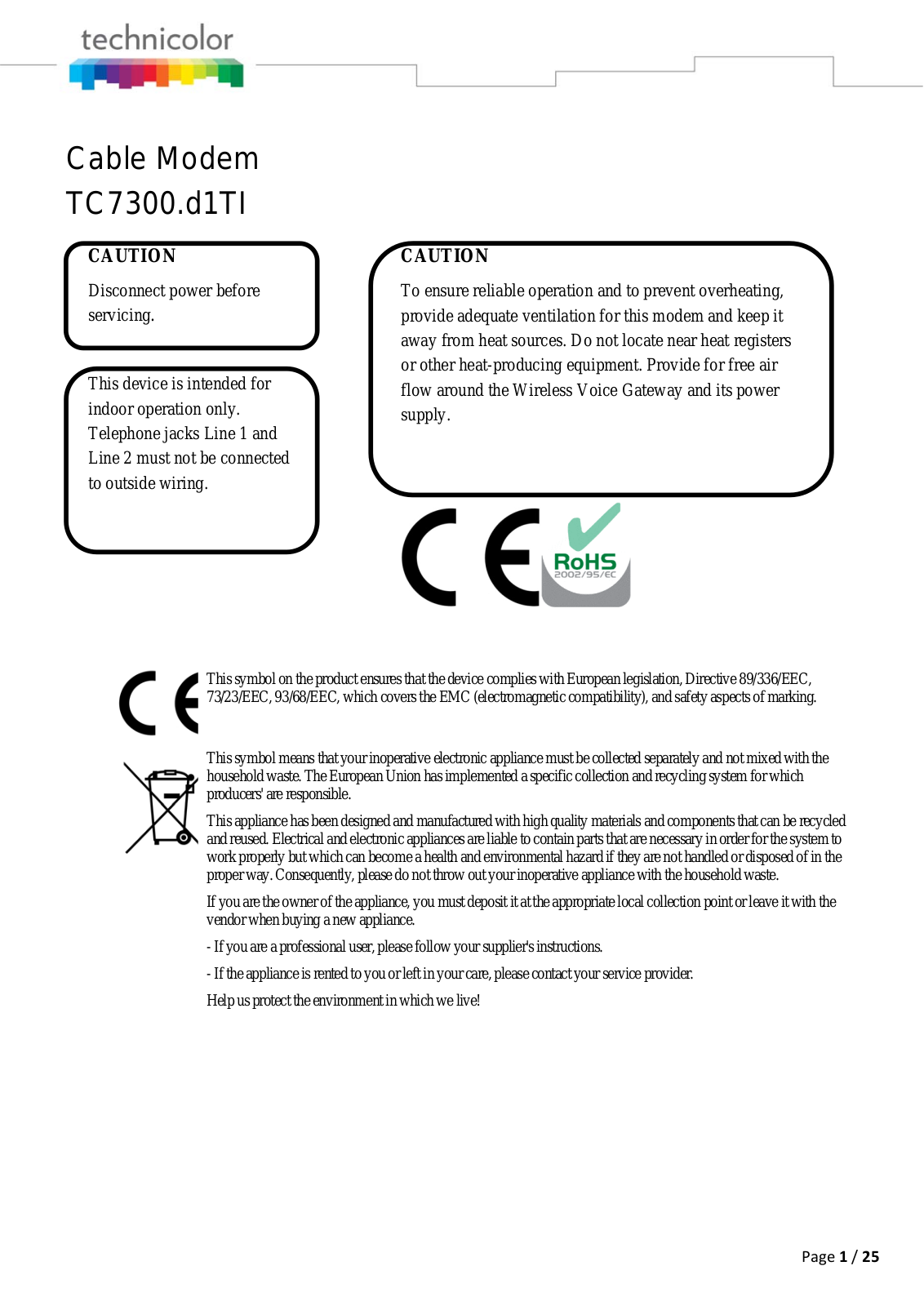 Askey Computer TC7300 User Manual