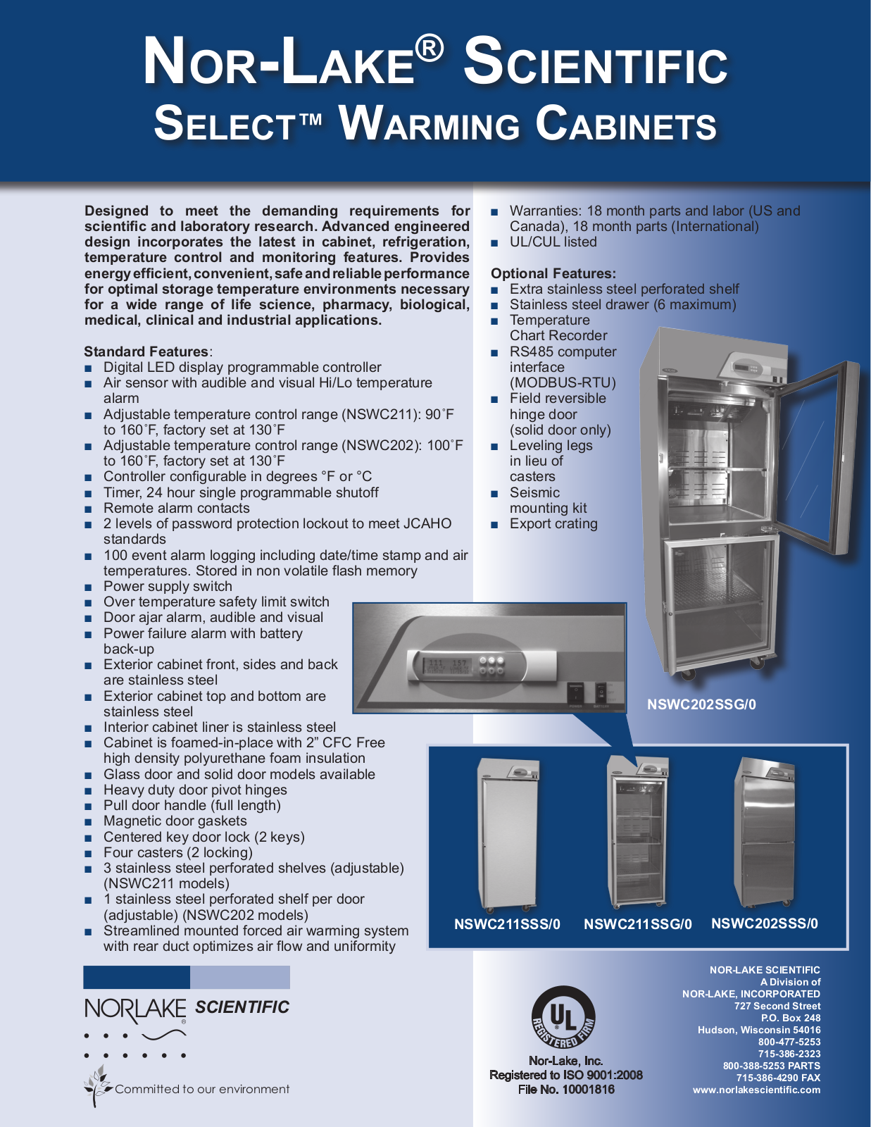 Norlake NSWC211SSG-0 User Manual