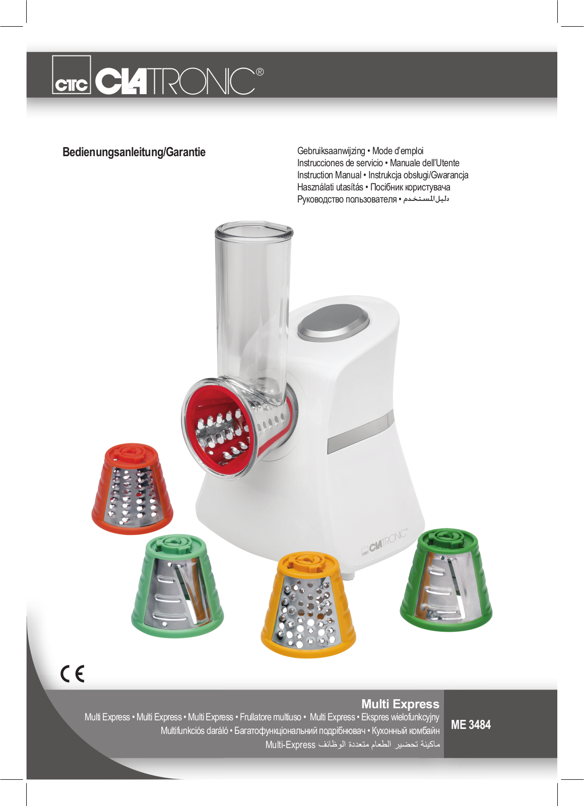 Clatronic ME 3484 User manual