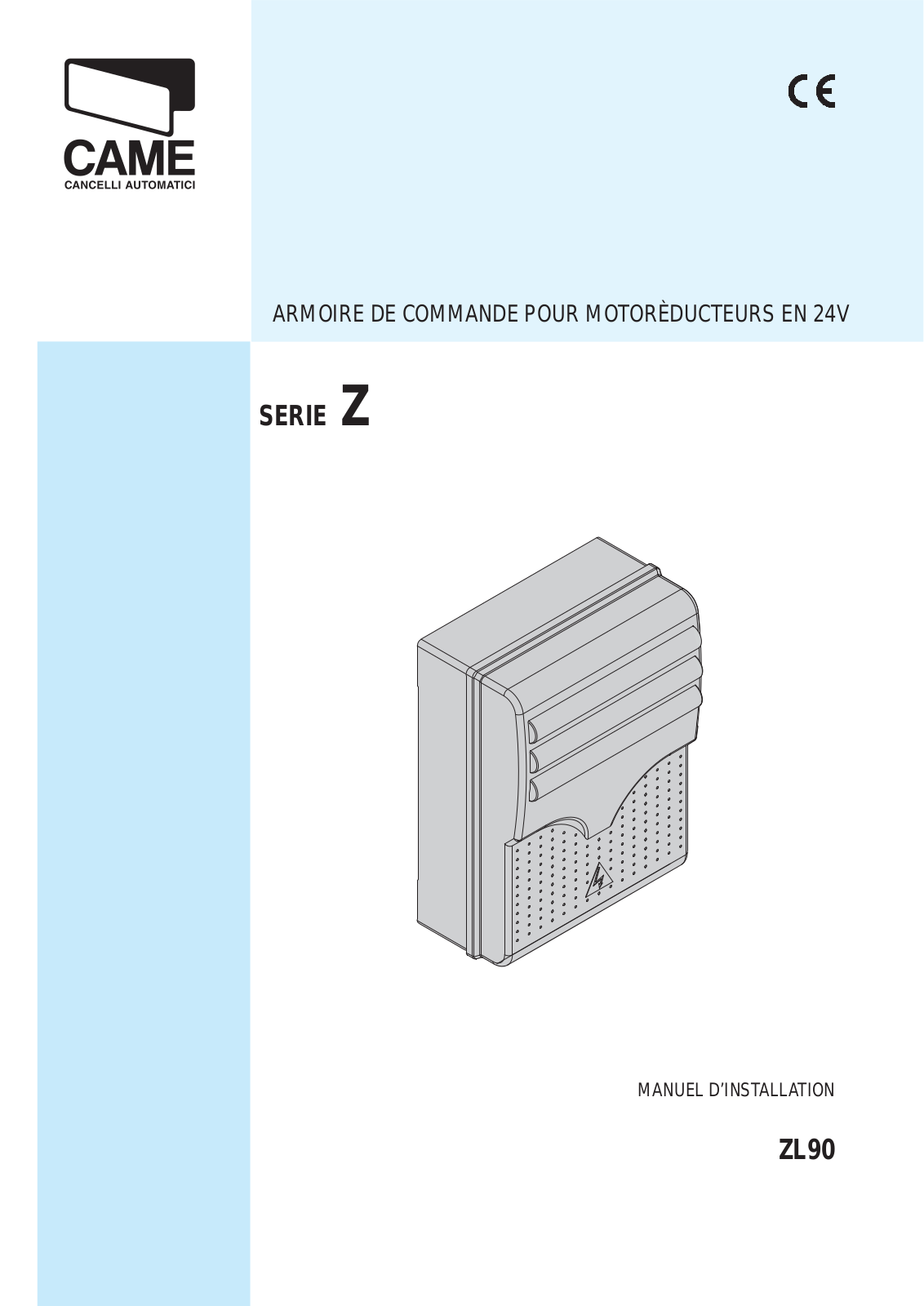 Came ZL90 Installation Manual