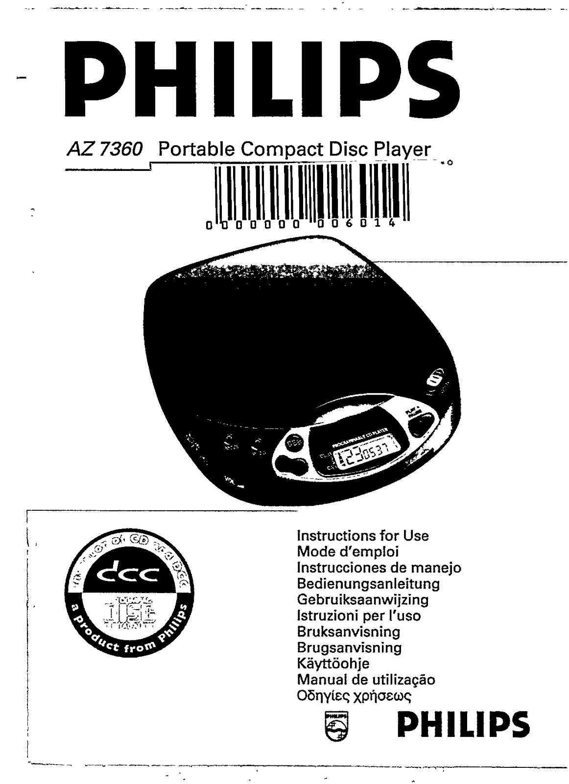 Philips AZ7360/00 User Manual