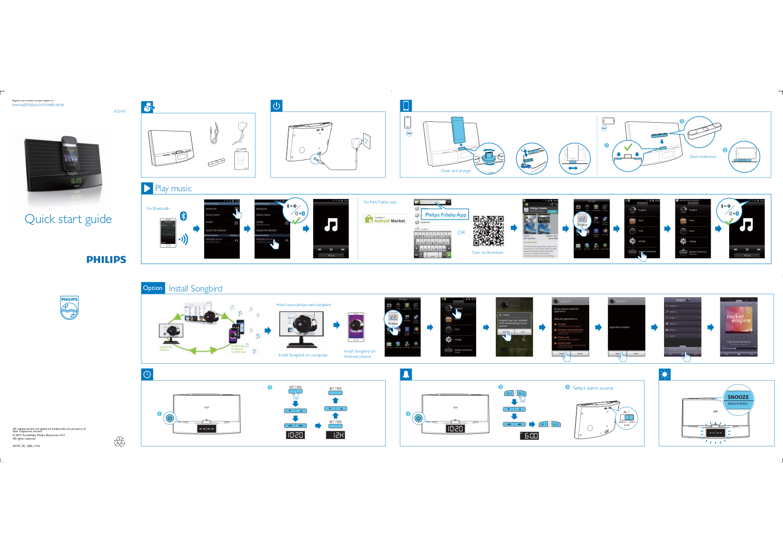 Philips AS141 Quick start guide