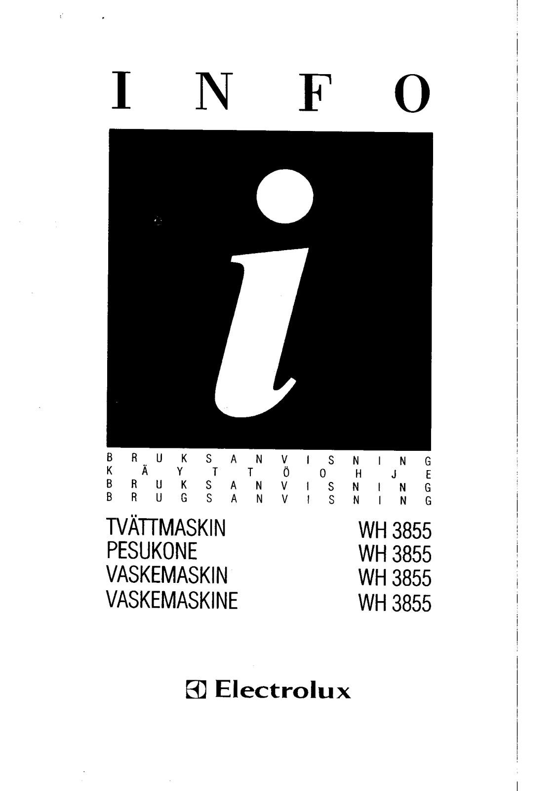 AEG-Electrolux WH3855 User Manual