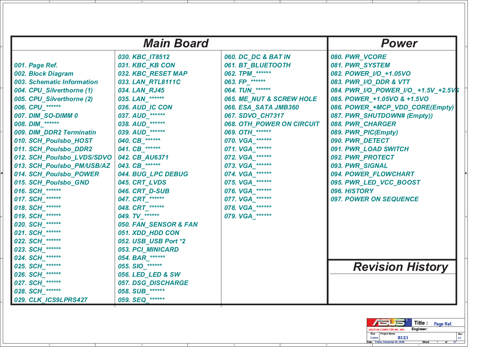 Asus ux20 Schematics