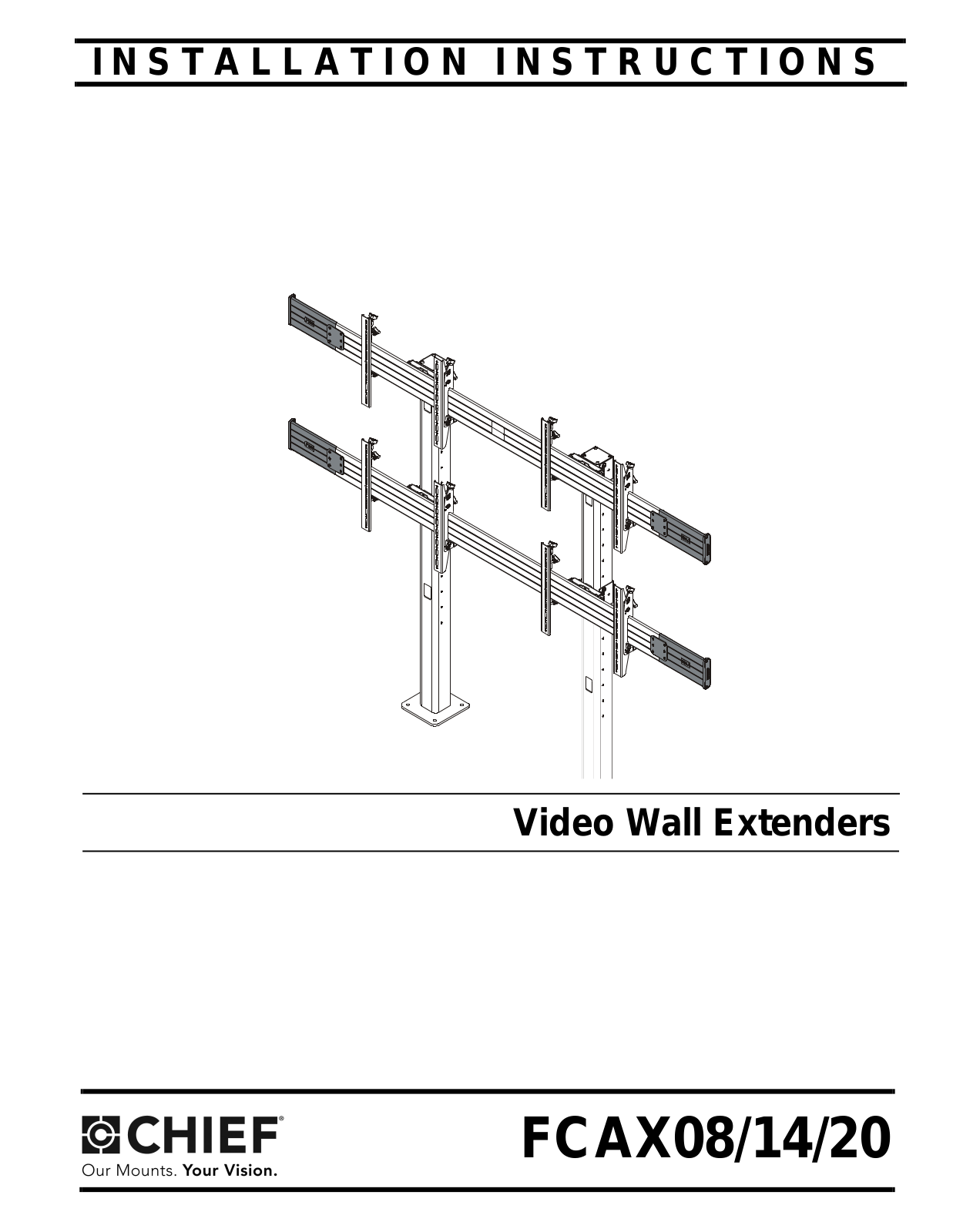 Chief FCAX08 Installation Guide