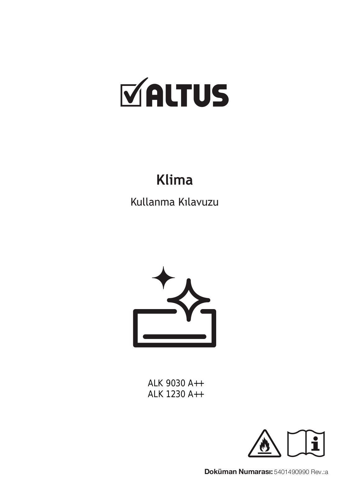 Altus ALK 9030 A++, ALK 1230 A++ User manual