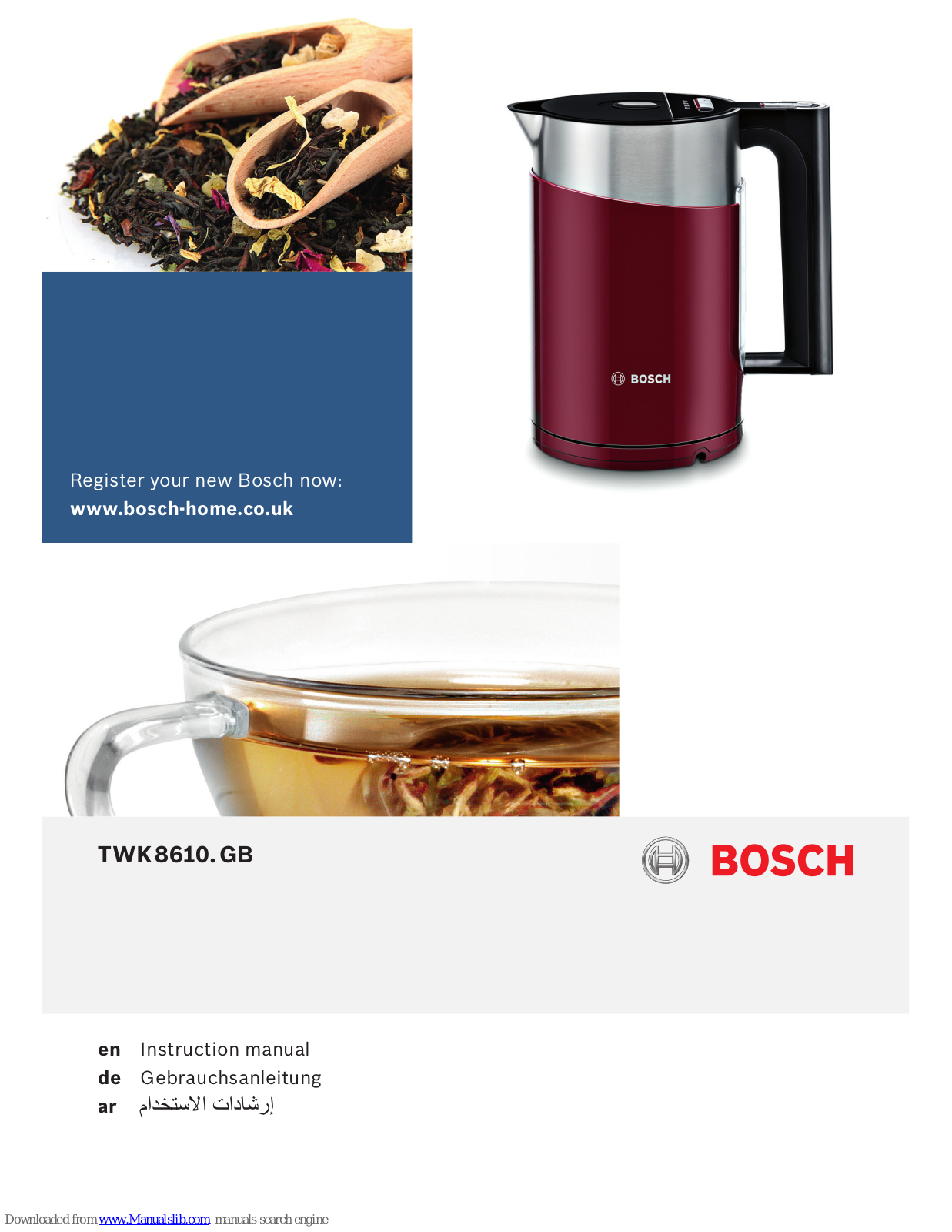 Bosch TWK8610.GB, TWK 7901 Instruction Manual