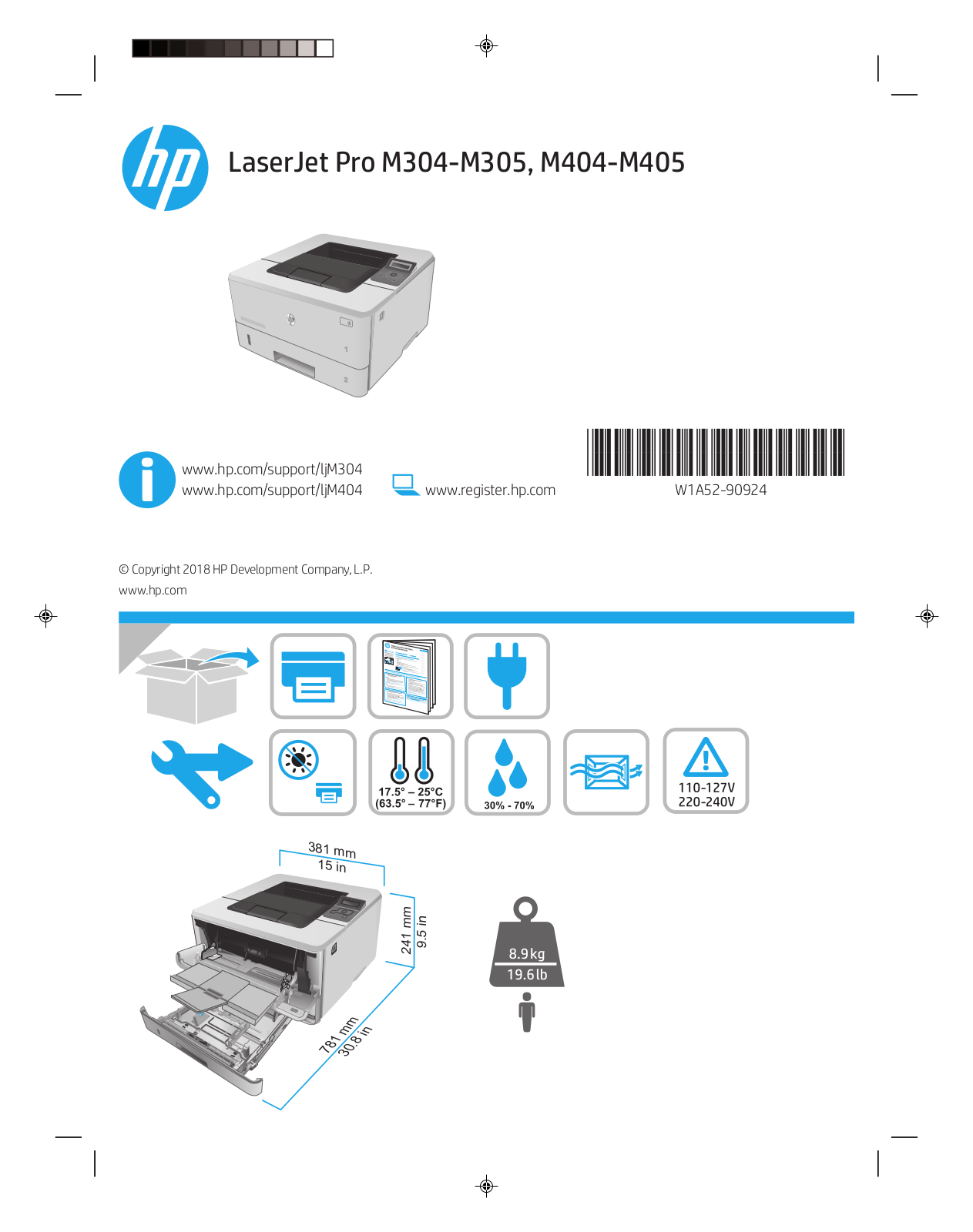 HP LaserJet M304, LaserJet M305, LaserJet M404, LaserJet M405 User Manual