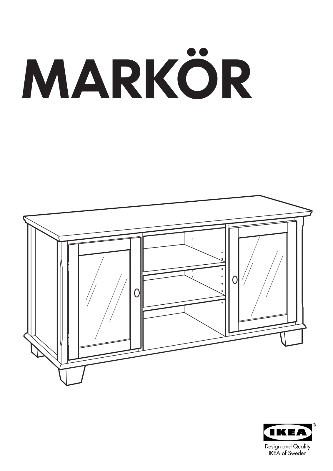 IKEA MARKÖR TV UNIT 54X21