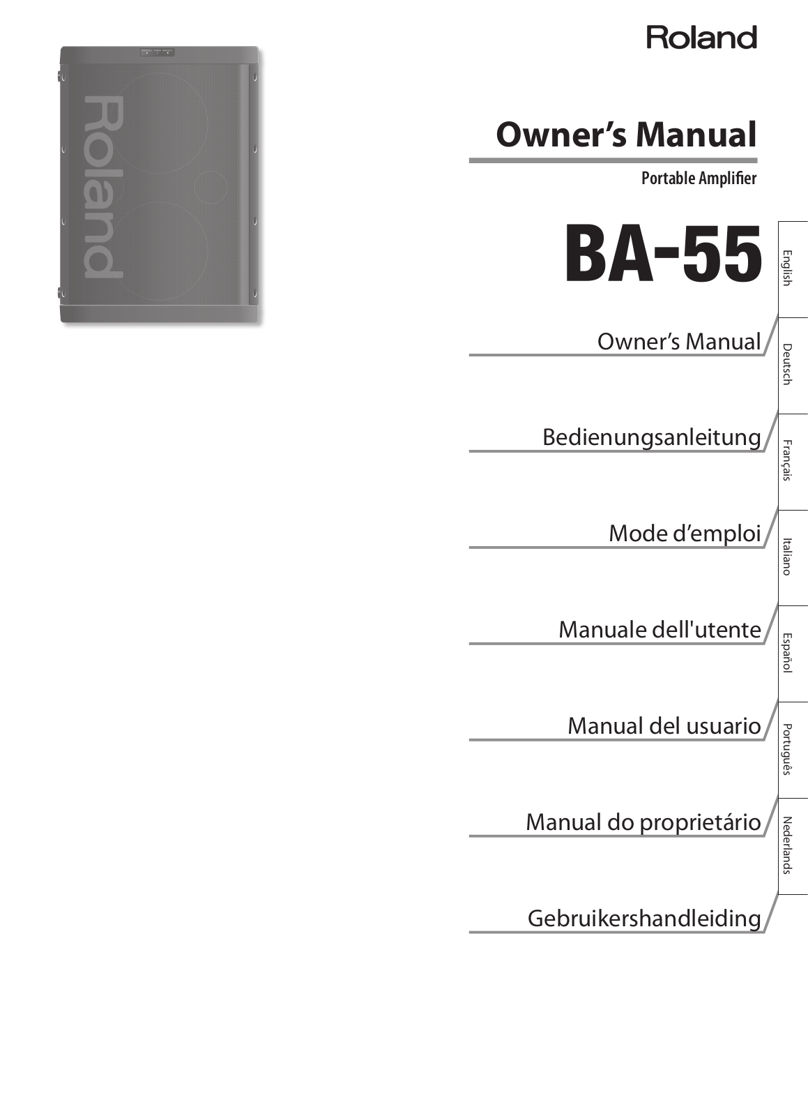 Roland BA-55 User Guide