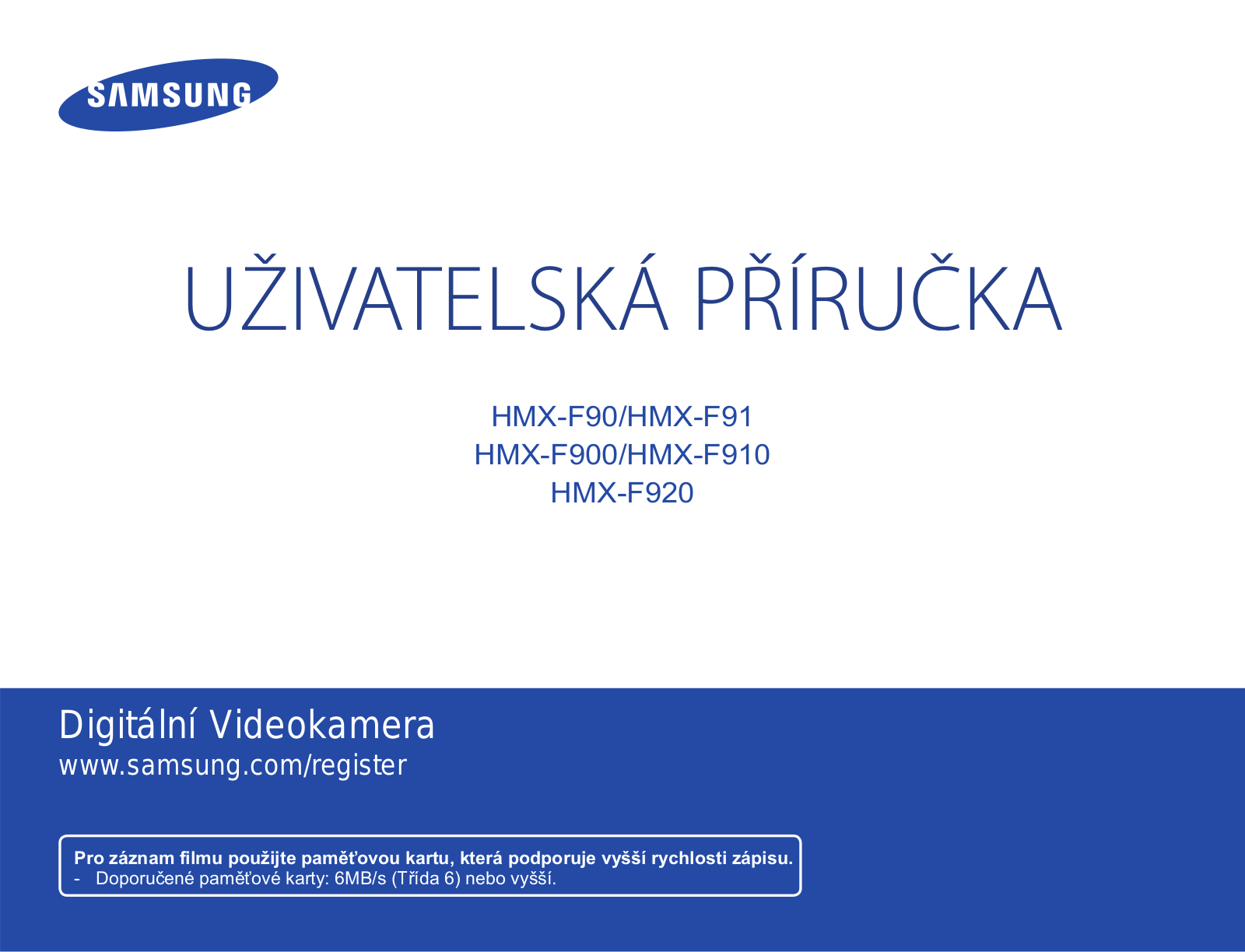 Samsung HMX-F90BP User Manual