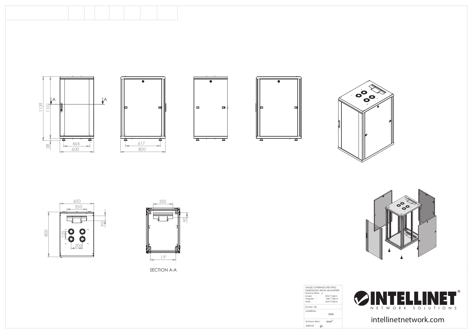 INTELLINET 712941 Technical drawing - ManualMachine.com