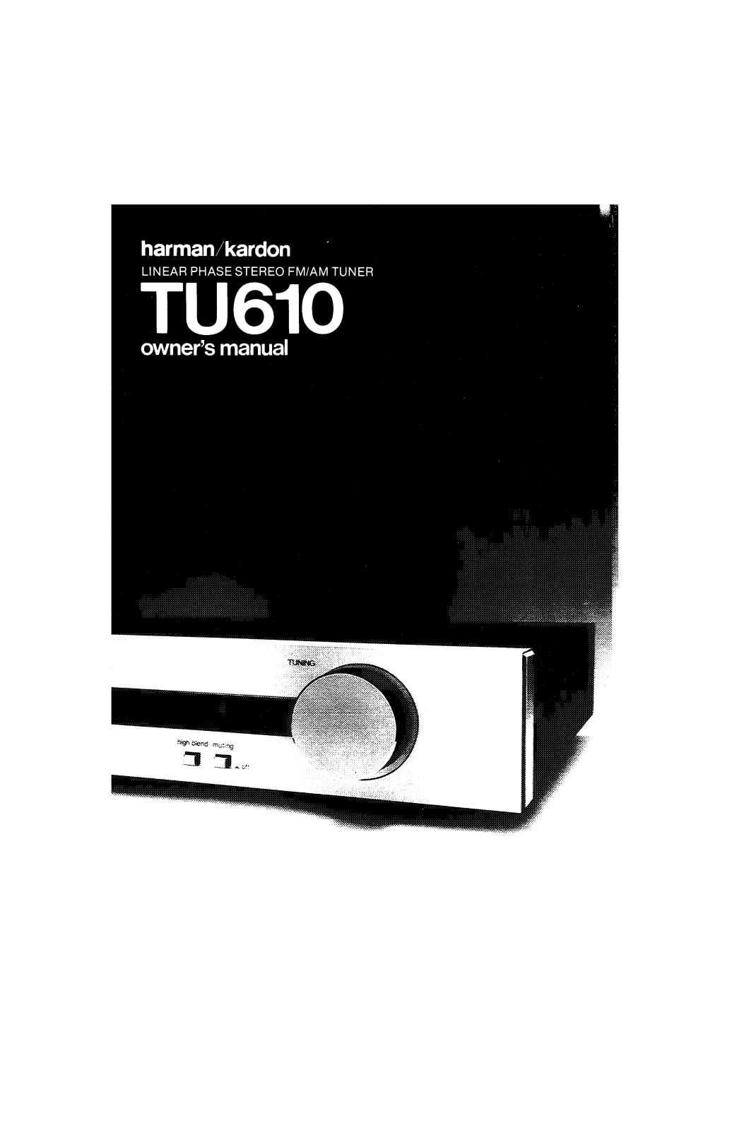 Harman Kardon TU-610 Owners manual