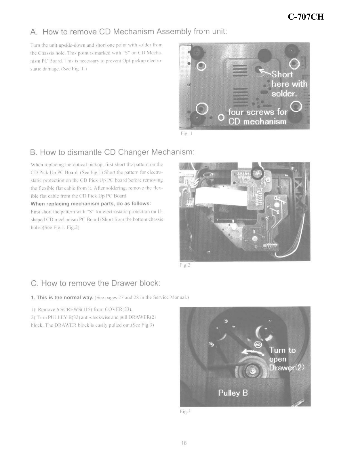 Onkyo C-707-CH Service manual