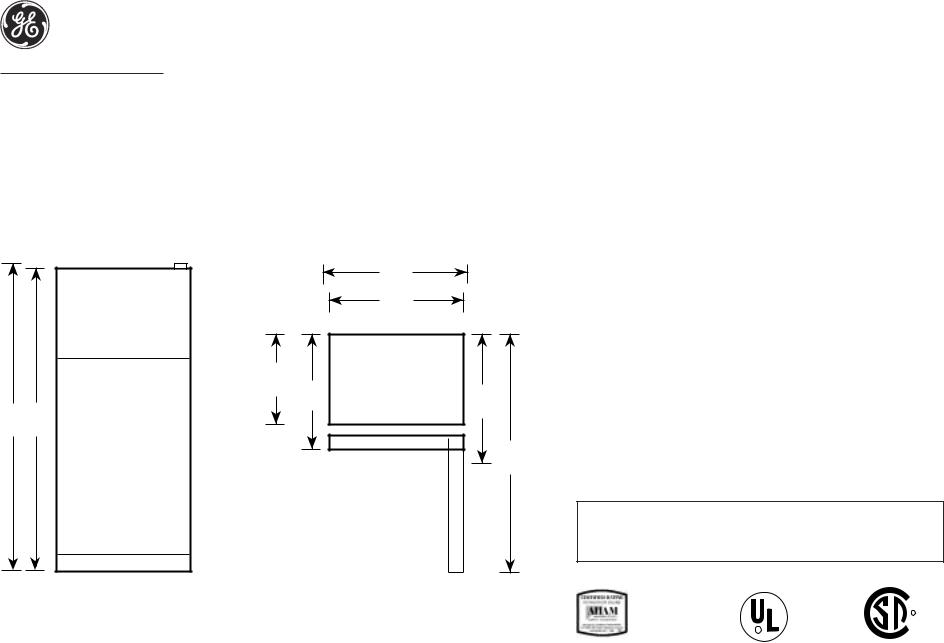 GE GTS22QBP Specification