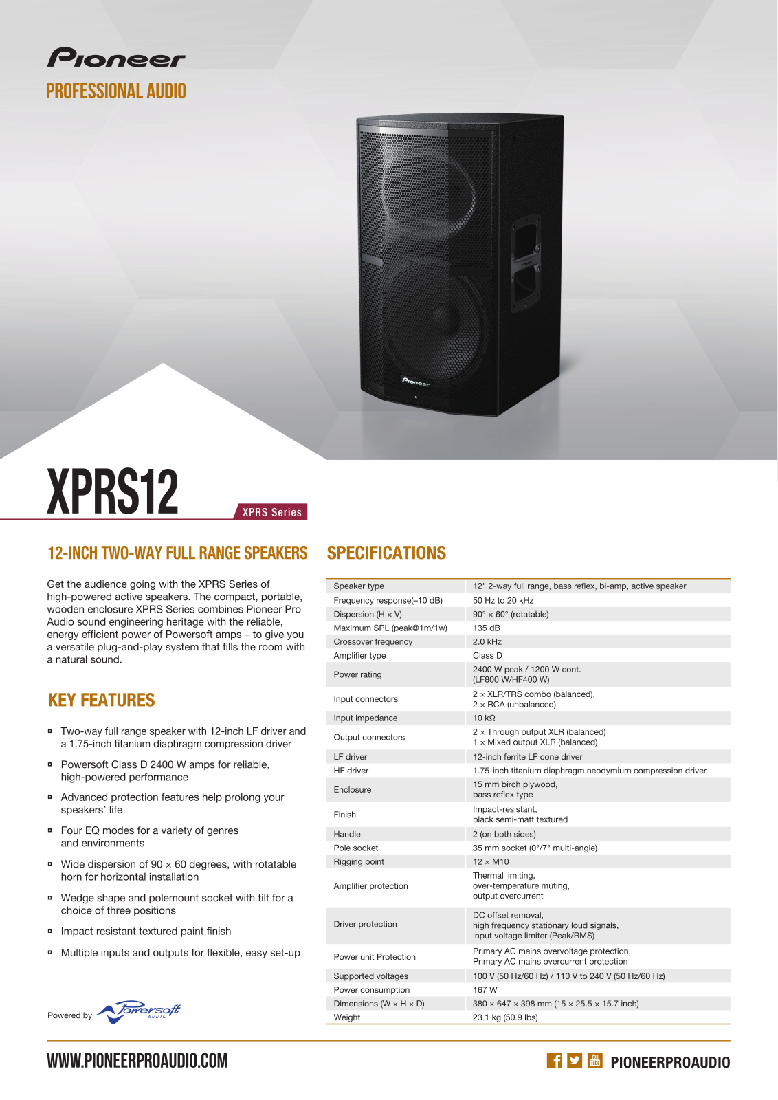 Pioneer XPRS12 User Manual