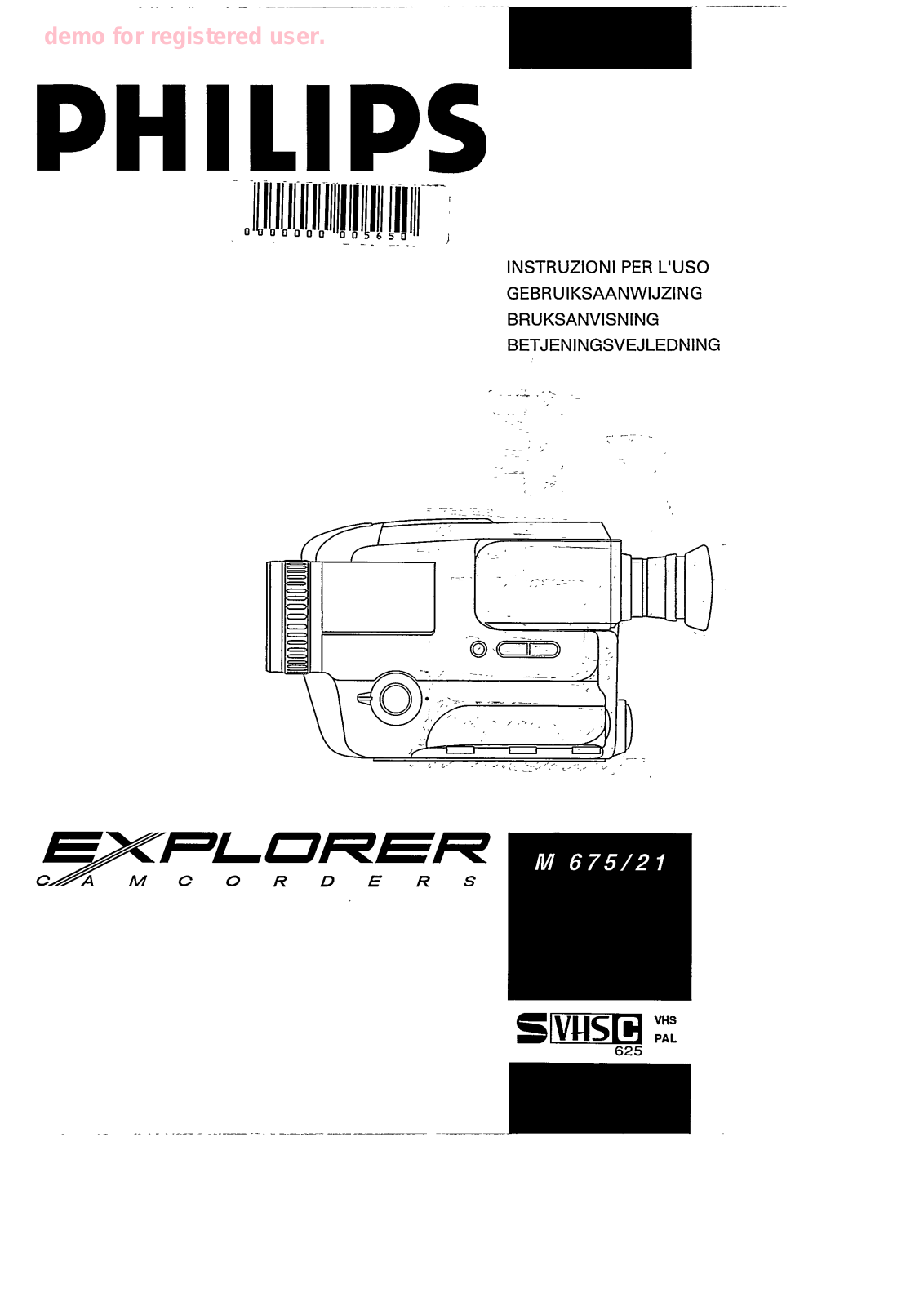 Philips M675/21 User Manual