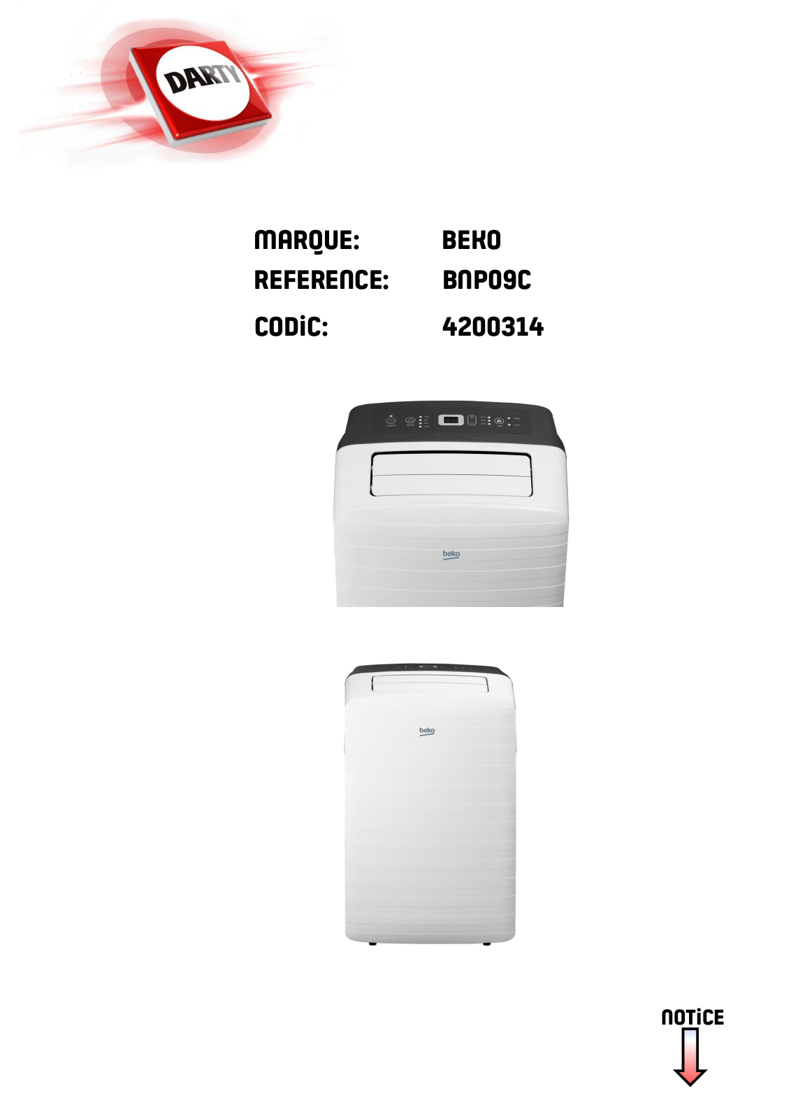 Beko BNP09C, BEPB09H User manual