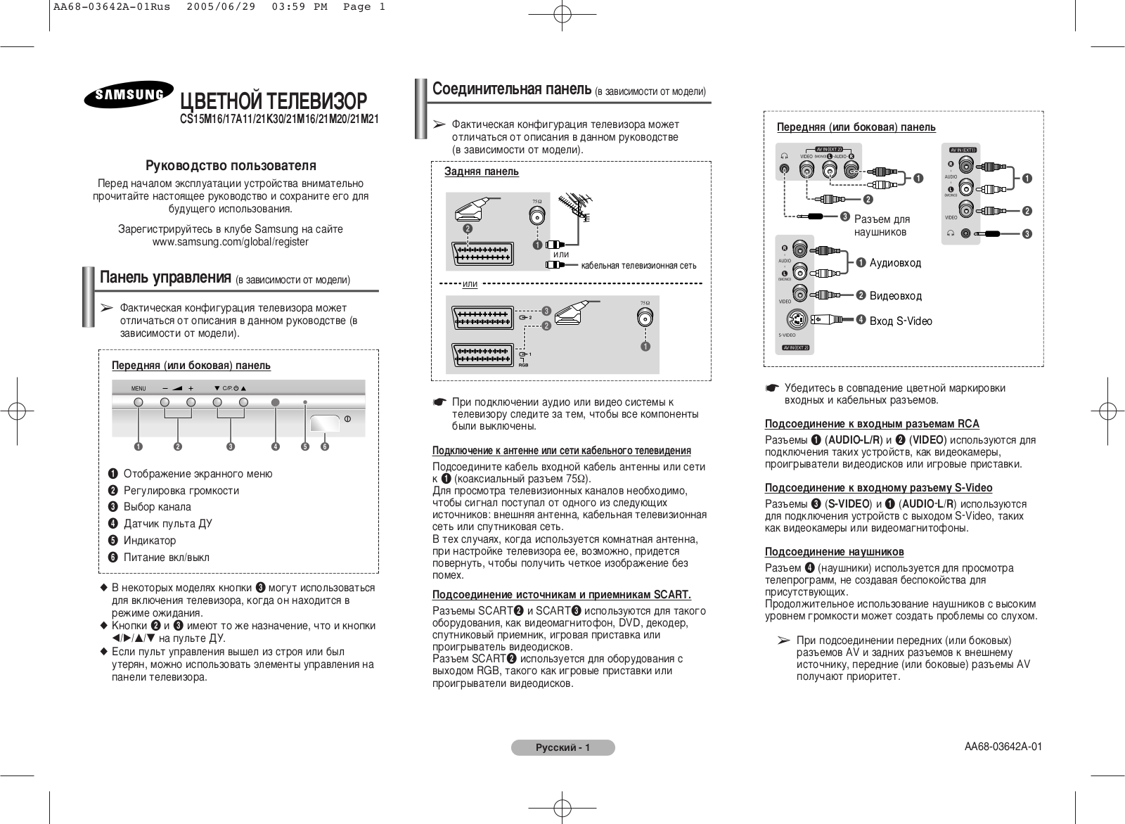 Samsung CS-21M20ZQQ User Manual