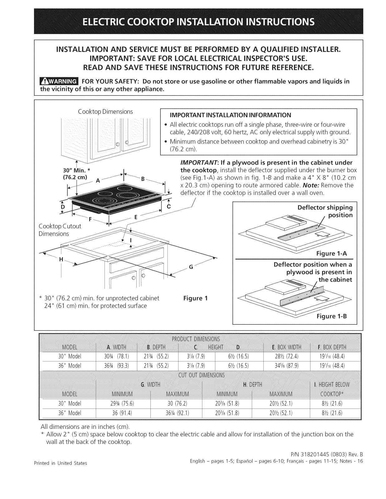 Electrolux EW30CC55GB1, EW30CC55GB2, EW30CC55GB3, EW30CC55GB4, EW30CC55GS1 Installation Guide - ManualMachine.com