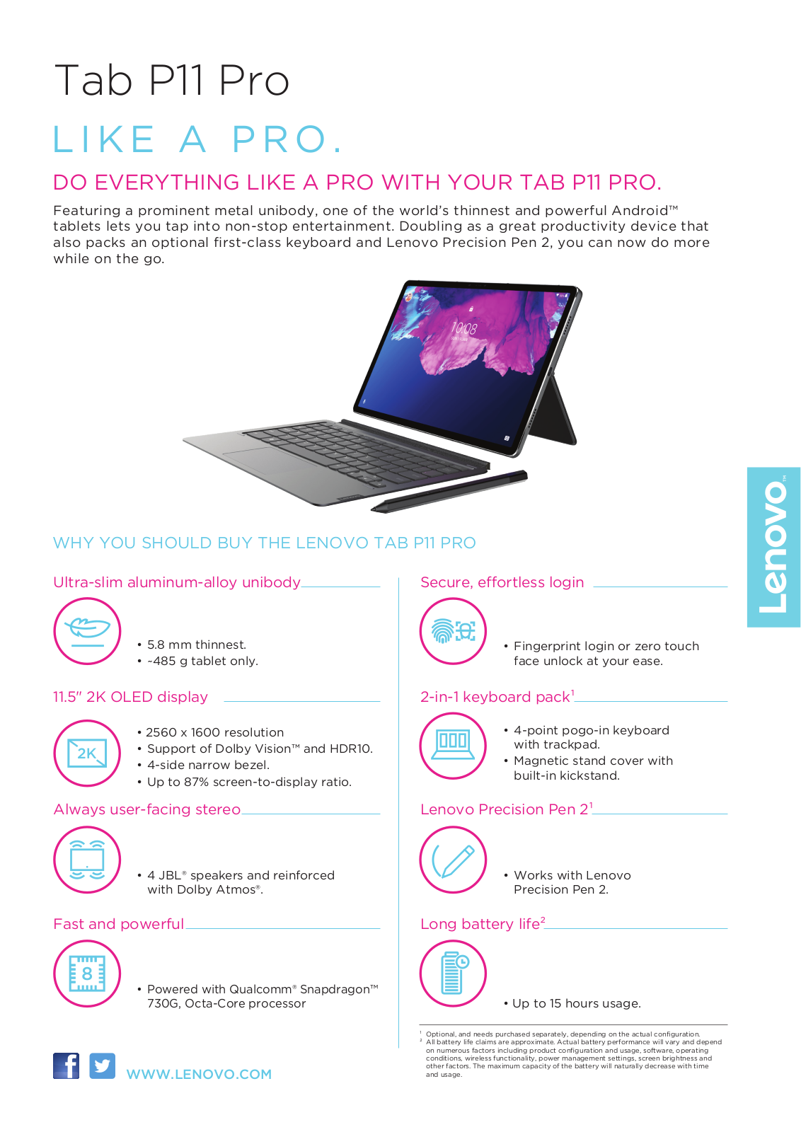 Lenovo Tab P11 Pro User Manual