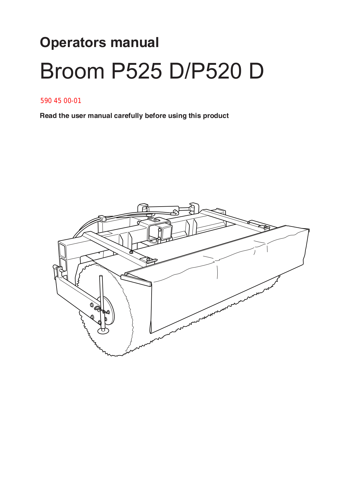 Husqvarna Broom P525 D, Broom P520 D User Manual