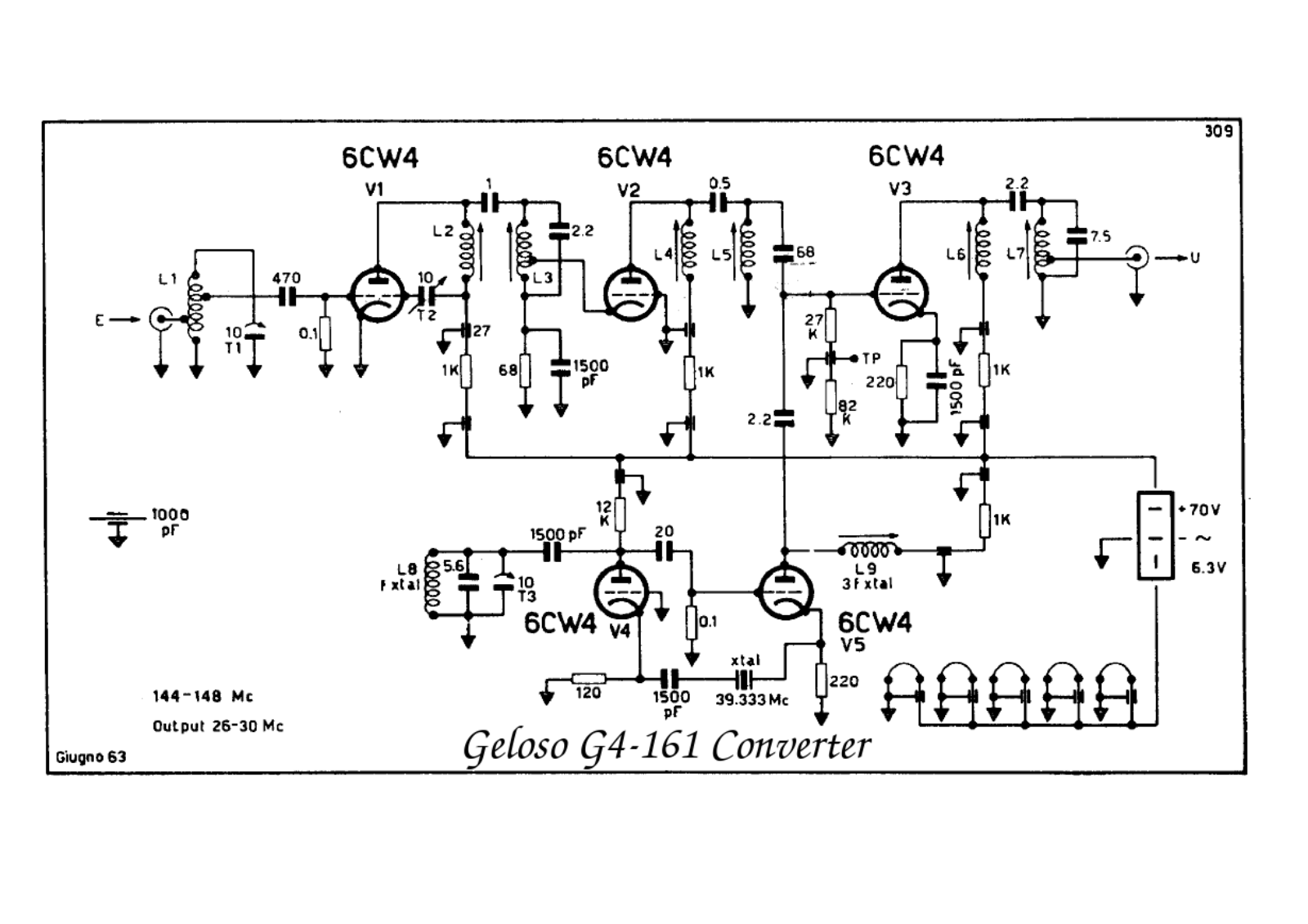 Geloso g4 161 schematic