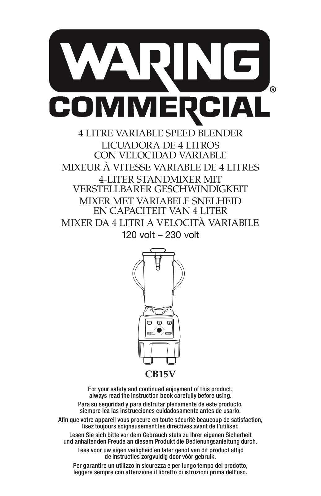 Waring CB15V Service Manual