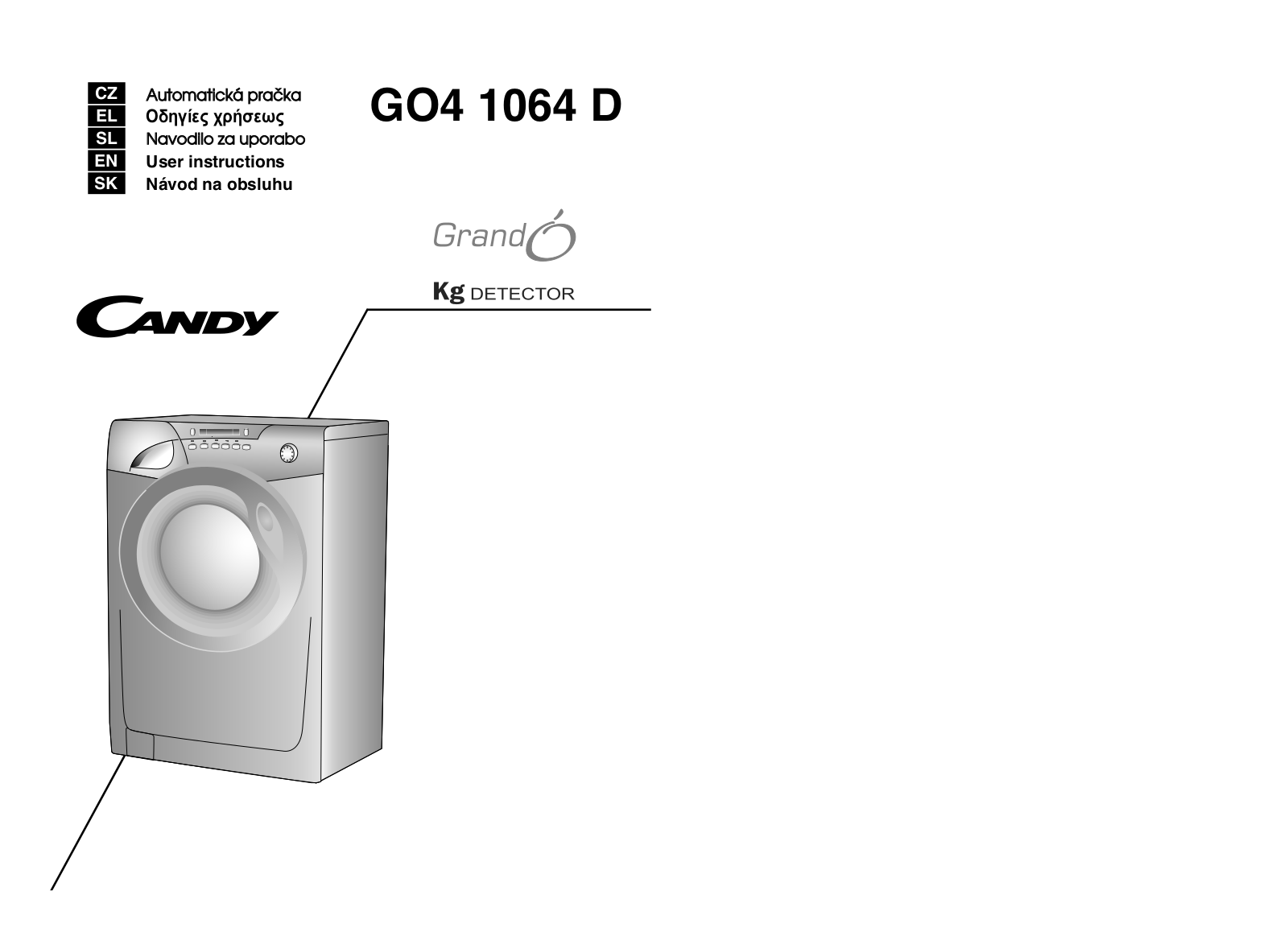 Candy GO4 1064D-L-S User Manual