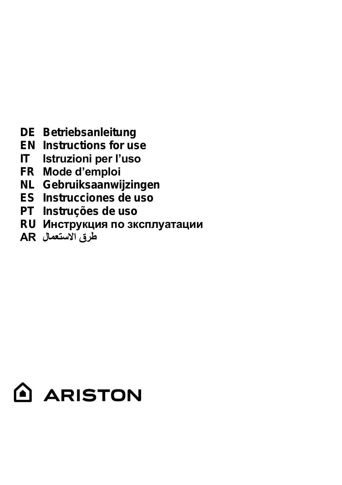 ARISTON SL 161 L P (IX) User Manual