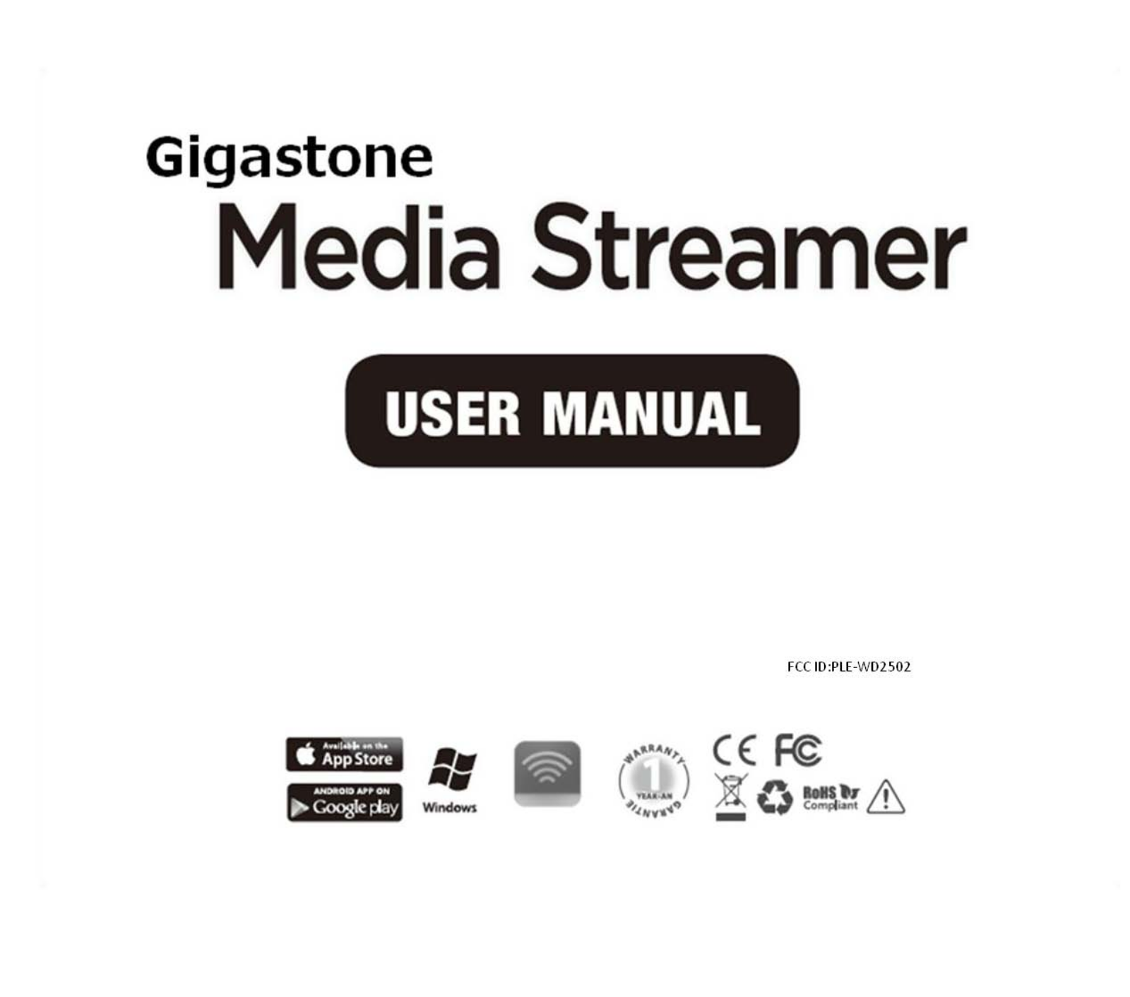 Gigastone WD2502 User Manual