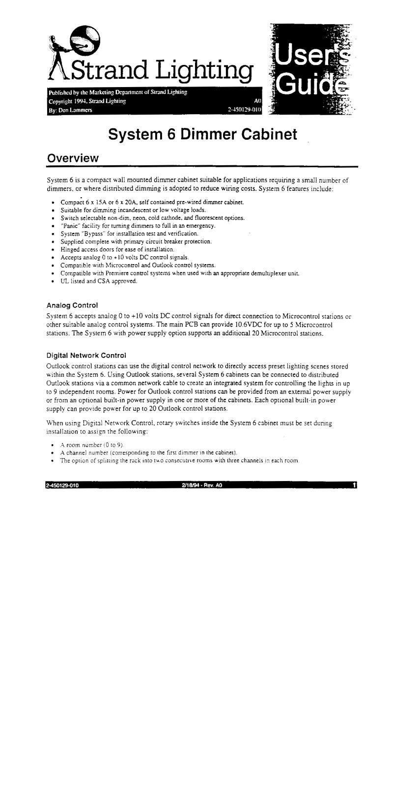 Strand System 6 System 6 User Guide - ManualMachine.com