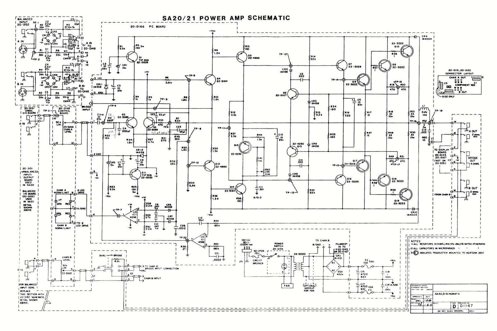 SUNN SA20 21 Schematic