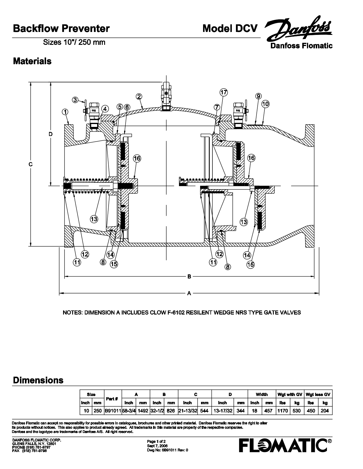 Flomatic DCV 10 Shematics