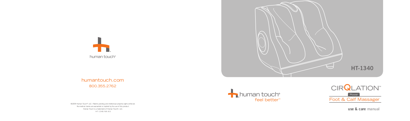 Human Touch HT-1340 User Manual