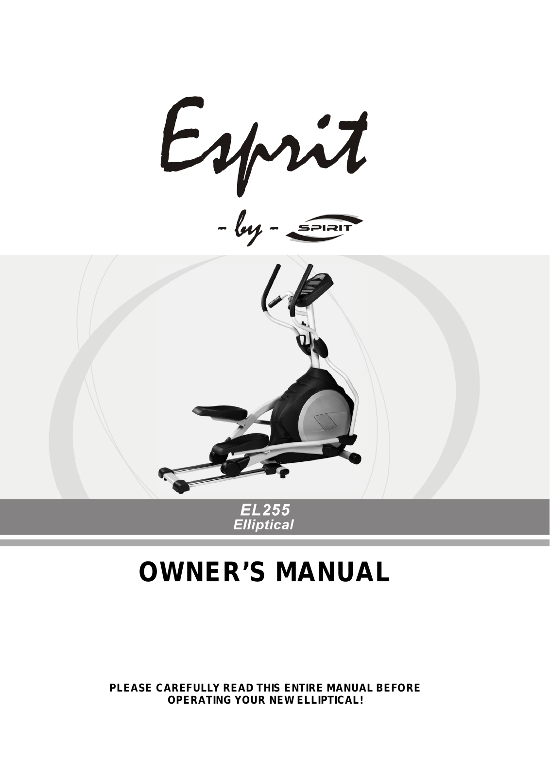 Spirit EL255 User Manual