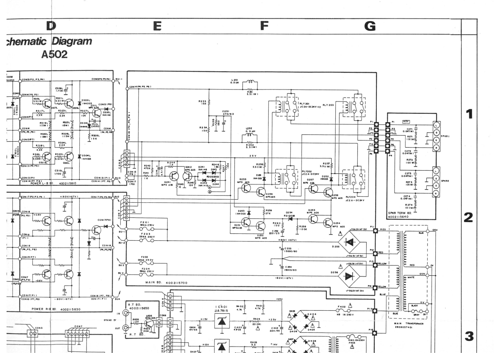 SAE A502 Schematic