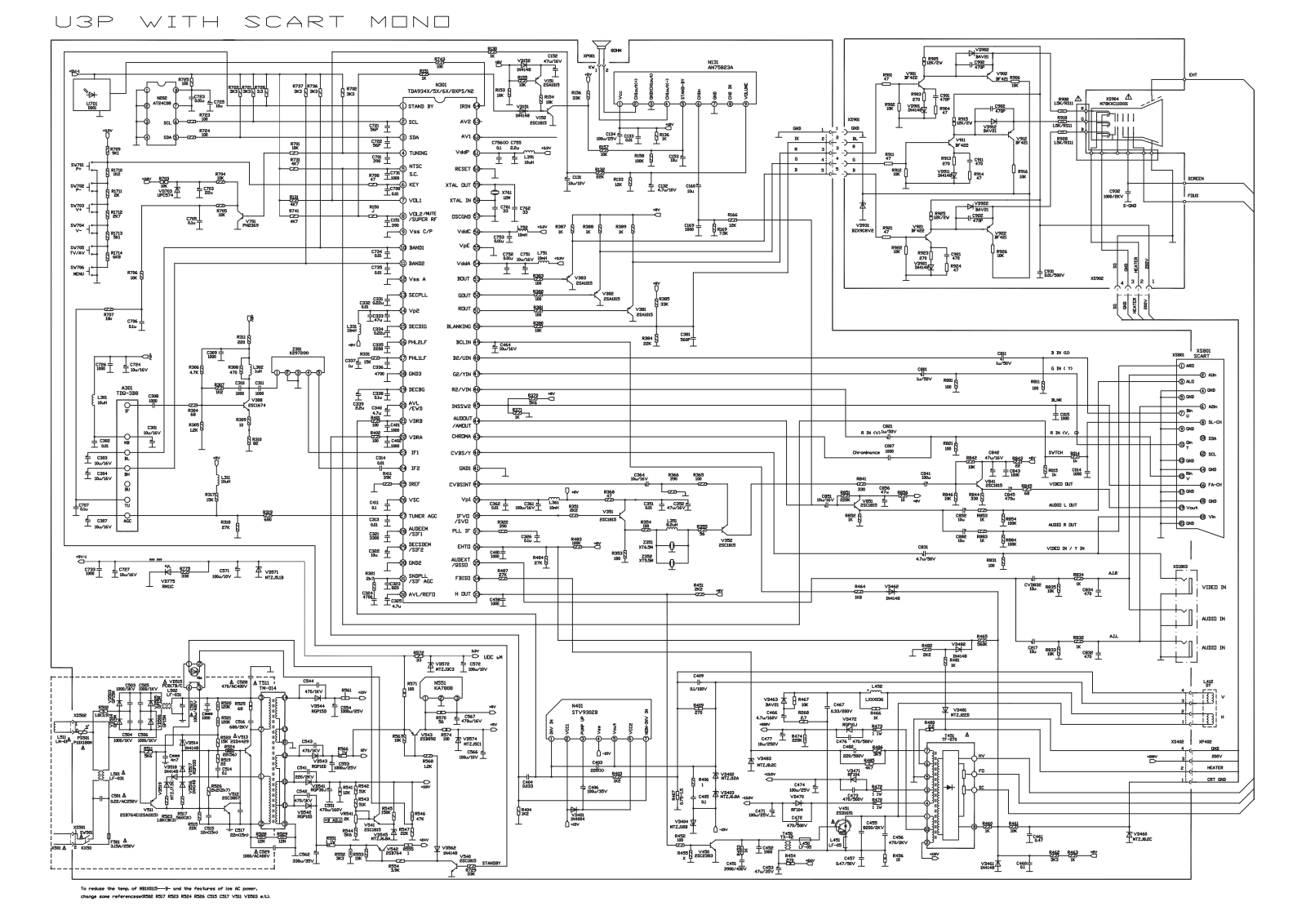 Рекорд CT-2108NF Schematics 01