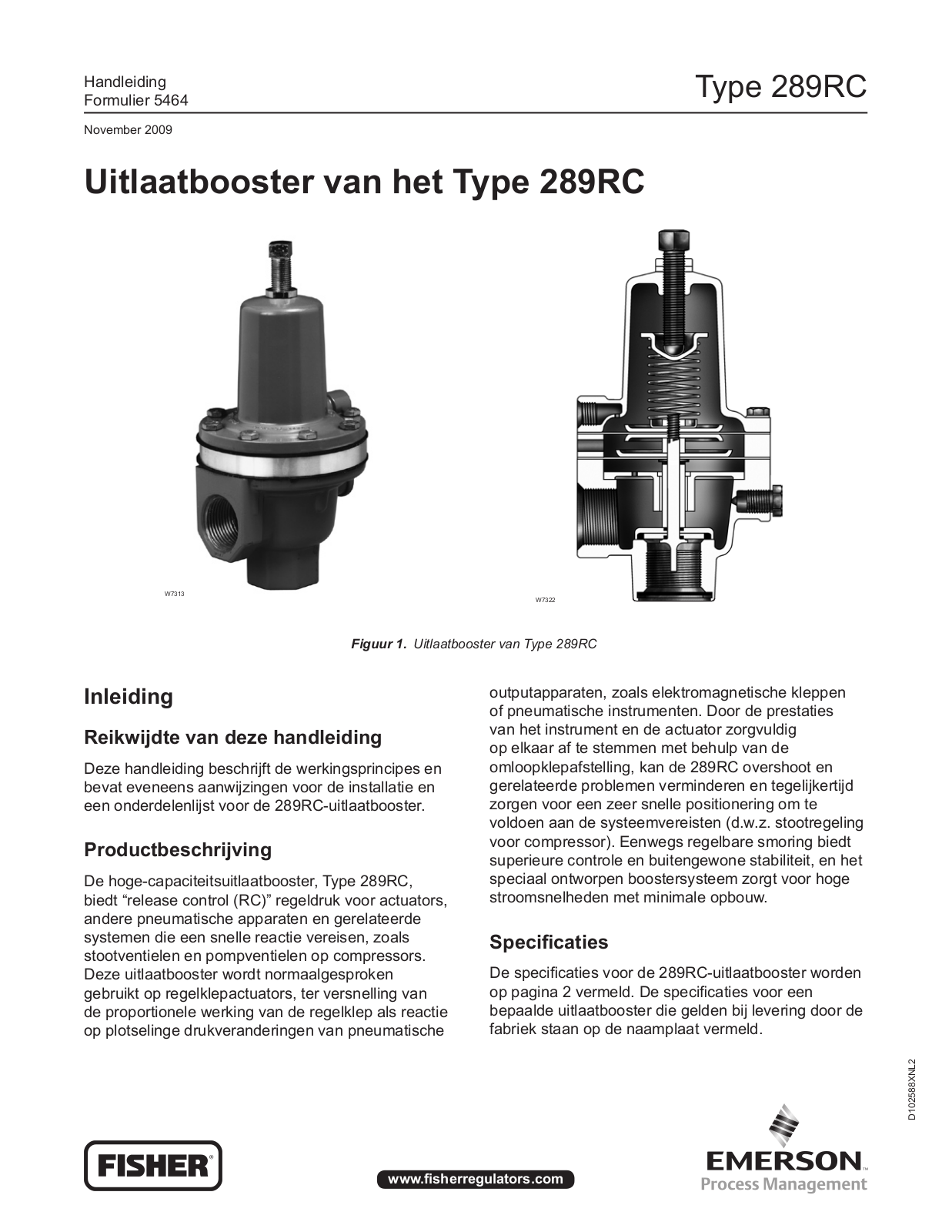 Fisher Instruction Manual: 289RC | Fisher Manuals & Guides