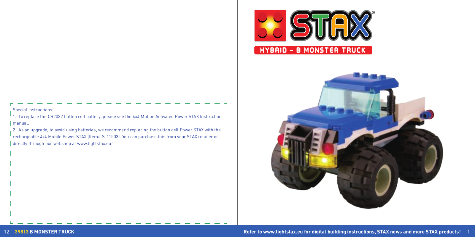 STAX CR2032 User Manual