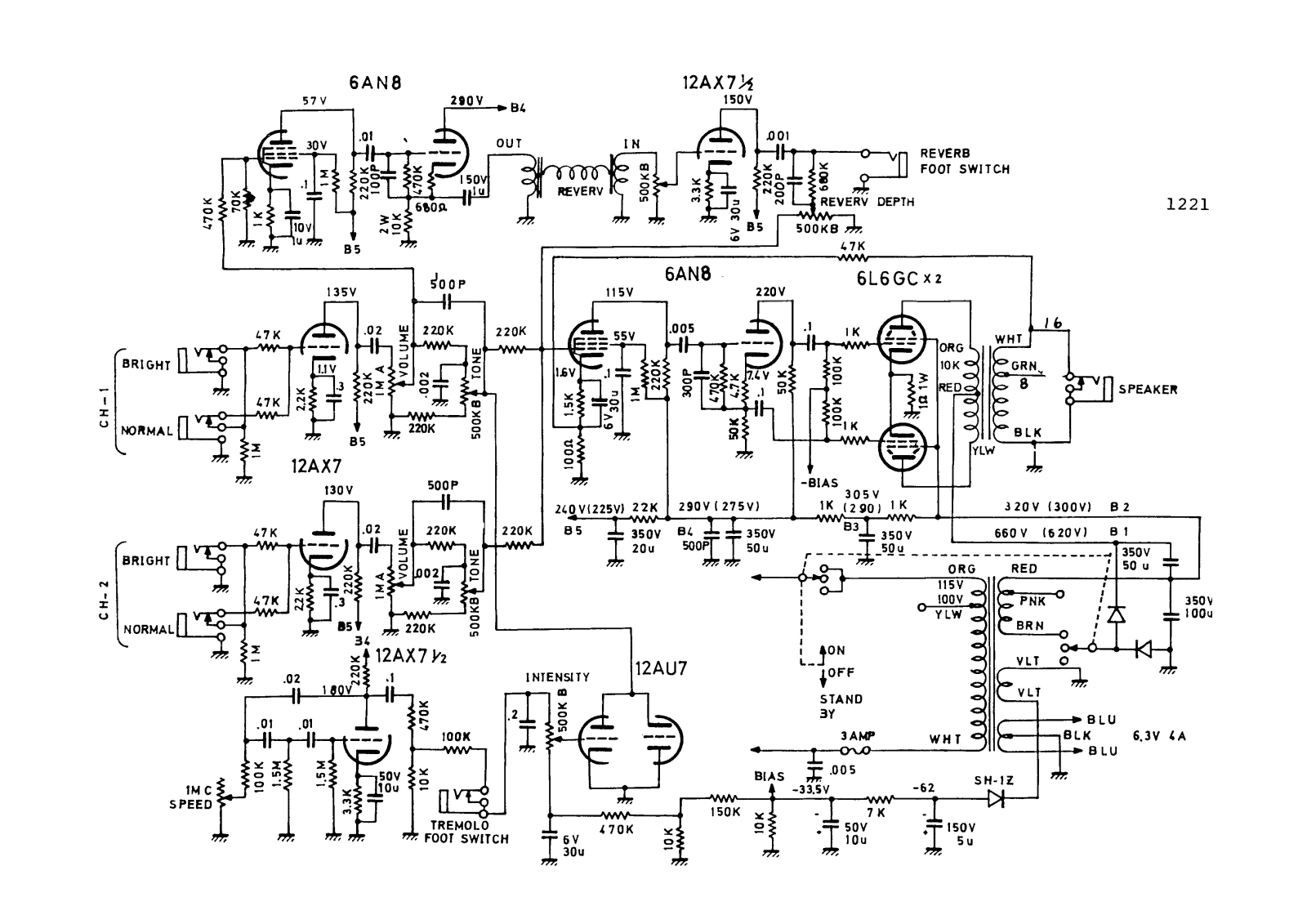 Unicord 1221 schematic