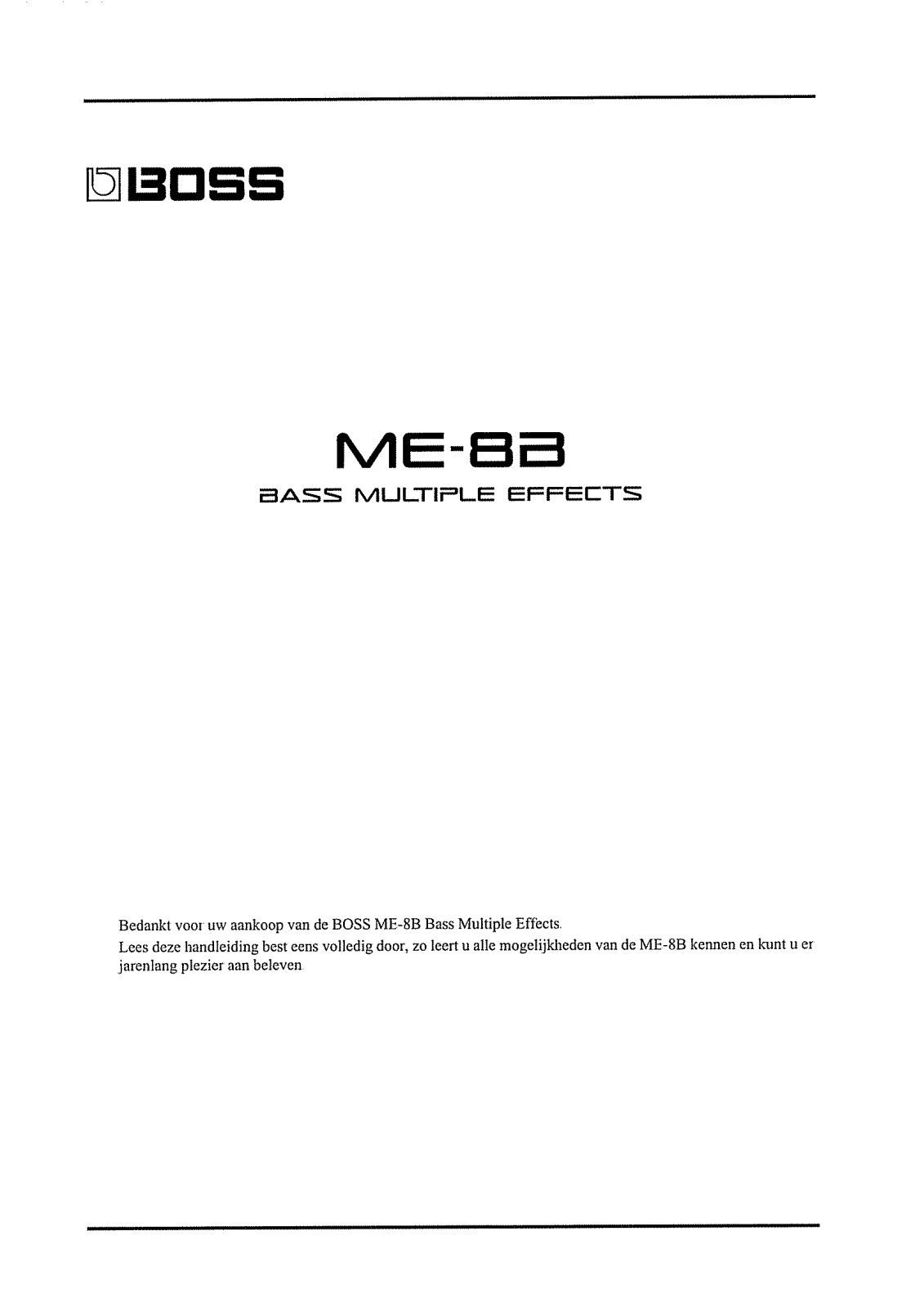 Roland ME-8B User Manual