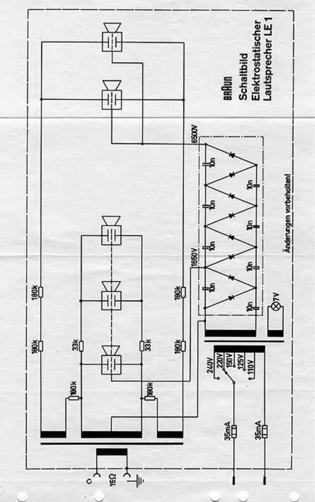 Braun LE-1 Schematic