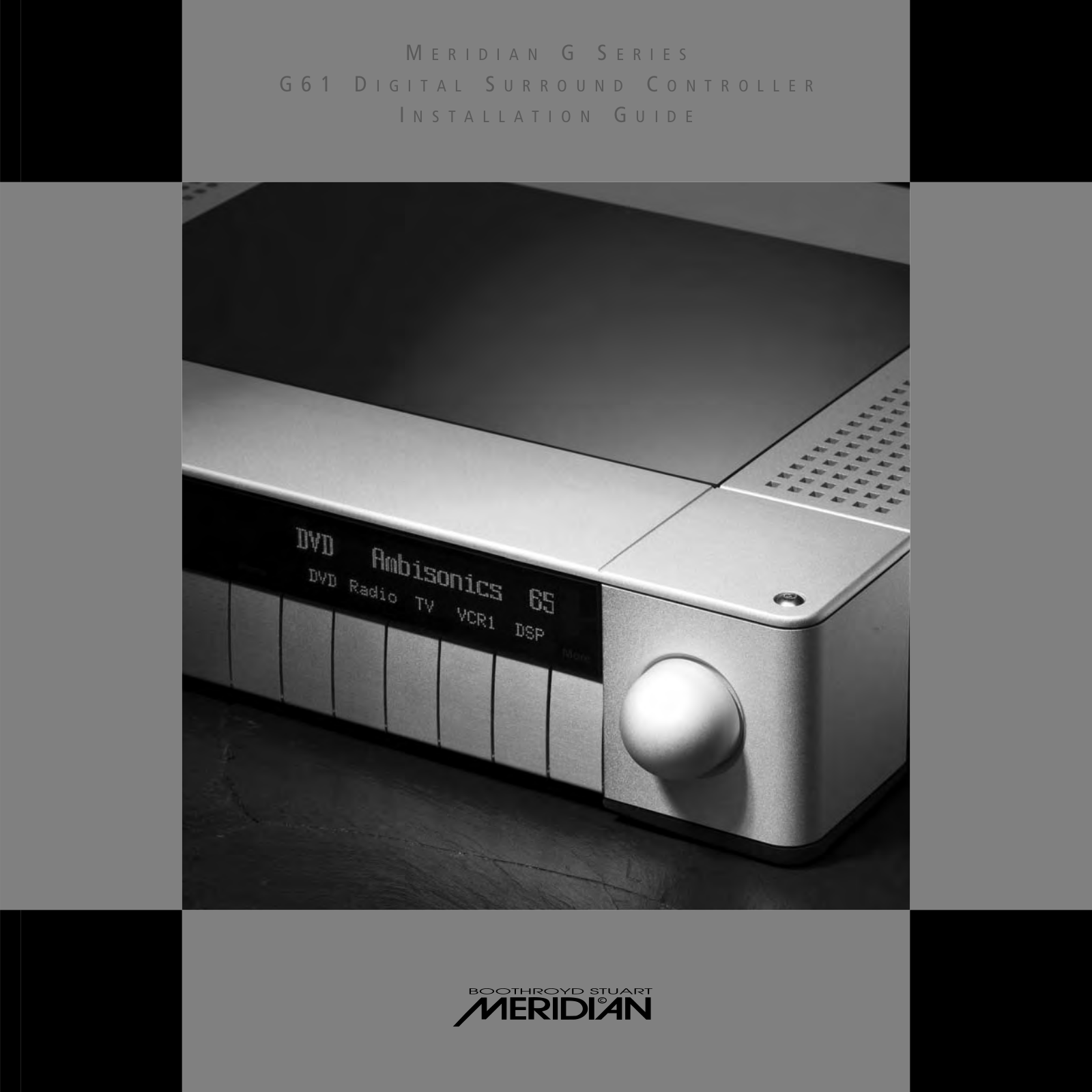 Meridian Audio G-61 Owners manual